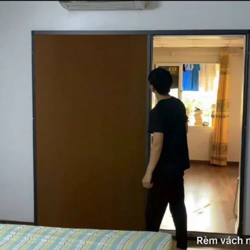 Rèm tổ ong lùa ngang 1 cánh phòng ngủ, phòng khách